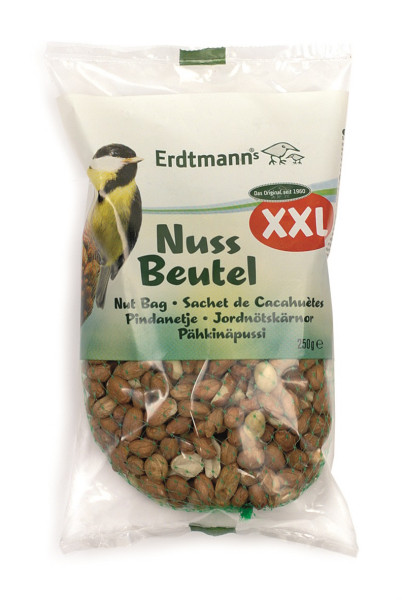 Graines pour les oiseaux  Sachets XXL avec noix pour oiseaux, 250 g