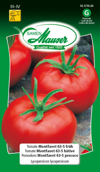 Tomate Montfavet 63-5 hâtive