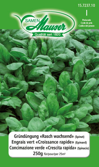 Engrais vert ’Croissance rapide’ (Epinard) 250 g (25 m2)