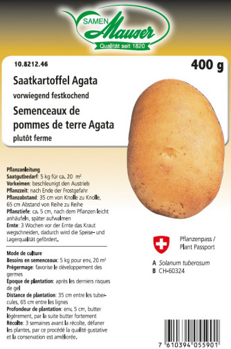 Semenceaux de pommes de terre ’Agata’ 400 g