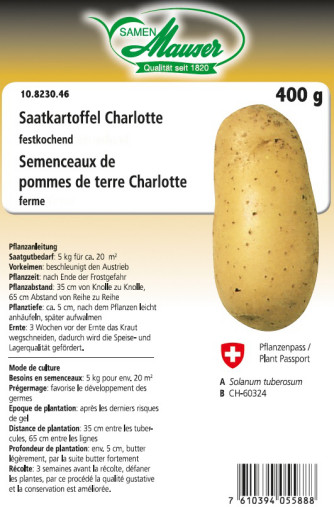 Semenceaux de pommes de terre ’Charlotte’ 400 g