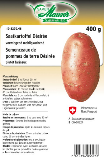Semenceaux de pommes de terre ’Désirée’ 400 g