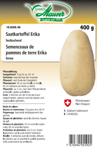 Semenceaux de pommes de terre ’Erika’ 400 g