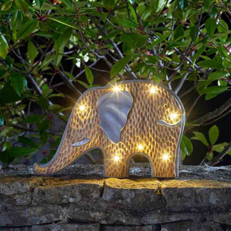 Solarleuchte Woodstone Inlit Elefant
